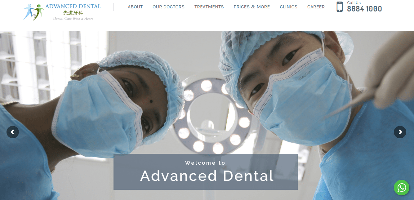 Advanced Dental's Homepage
