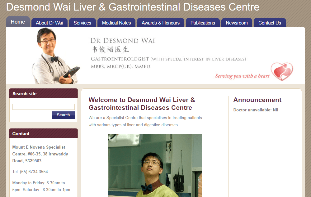 Dr. Desmond Wai's Homepage