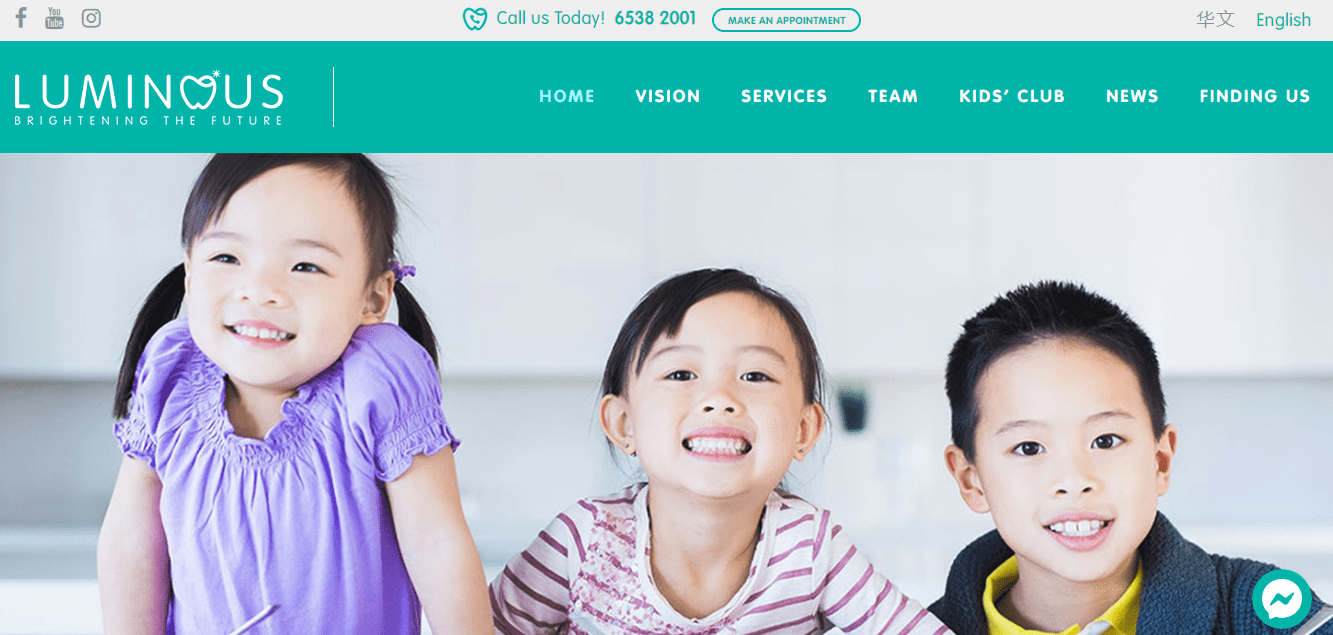 Luminous Dental Clinic's Homepage