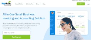 FreshBooks' Homepage