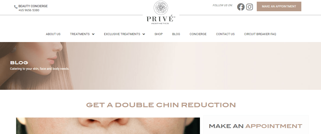 Prive Aesthetics' Homepage