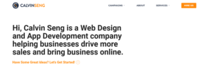 Calvin Seng Co's Homepage