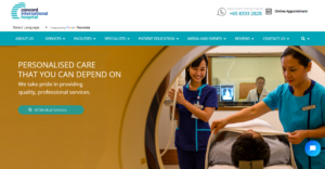 Concord International Hospital's Homepage