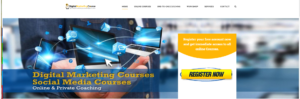 Digital Marketing Course' Homepage