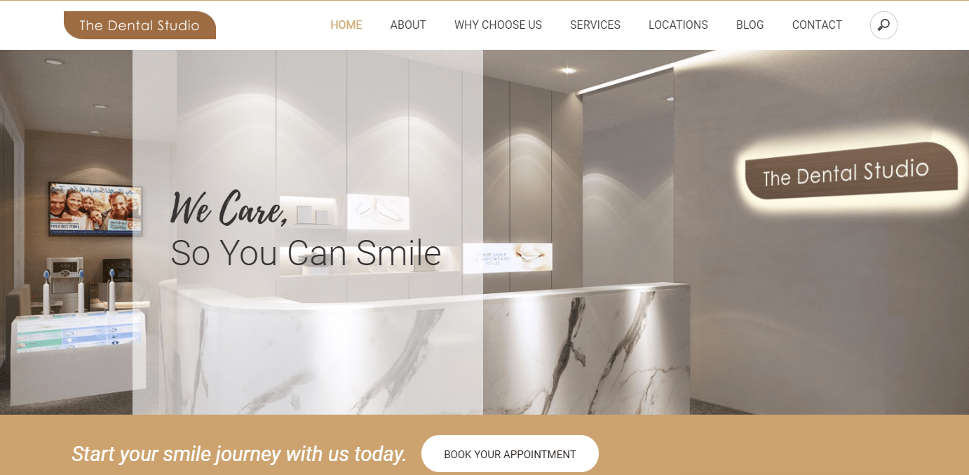 Dental Studio's Homepage