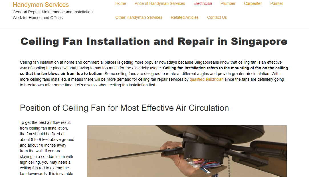 Handyman Services' Homepage