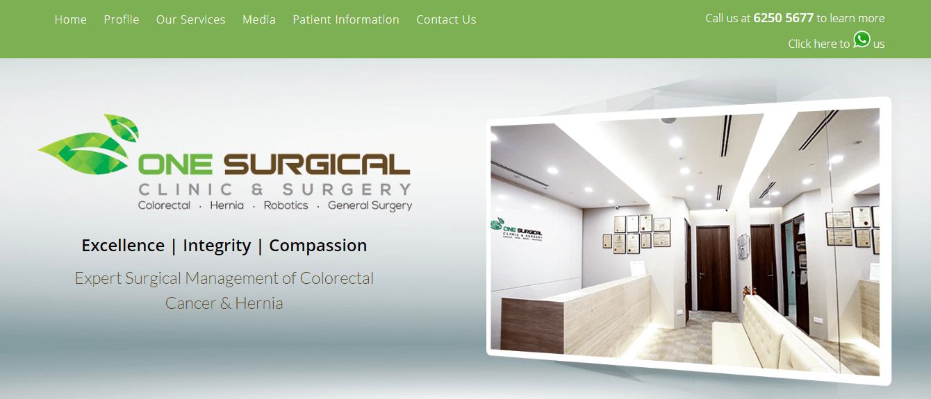 One Surgical Clinic & Surgery's Homepage