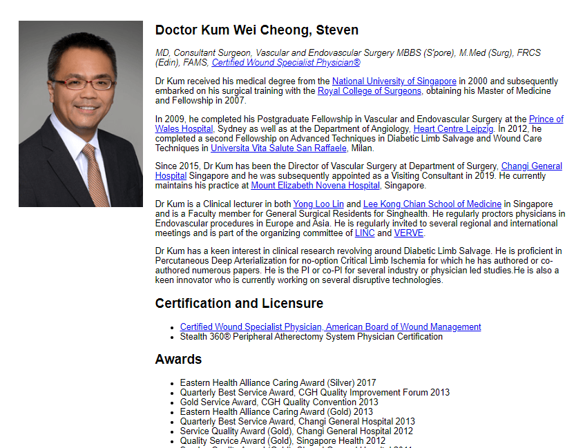 Dr. Kum Wei Cheong's Homepage