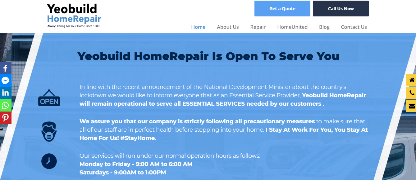Yeobuild Home Repair's Homepage