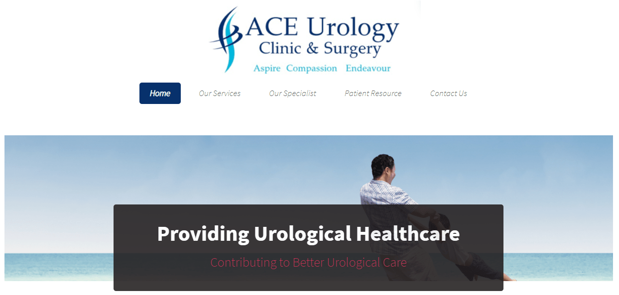 Ace Urology Clinic & Surgery's Homepage