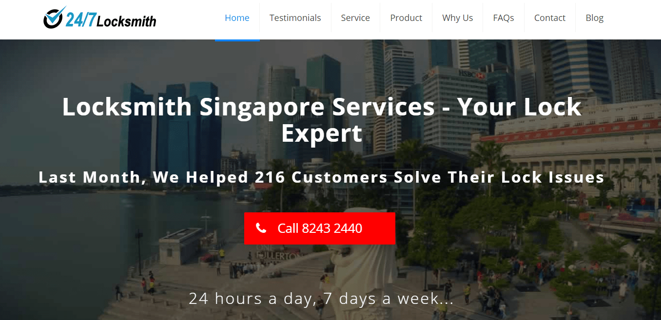 24/7 Locksmith's Homepage