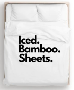 bed tribe iced bamboo sheets set
