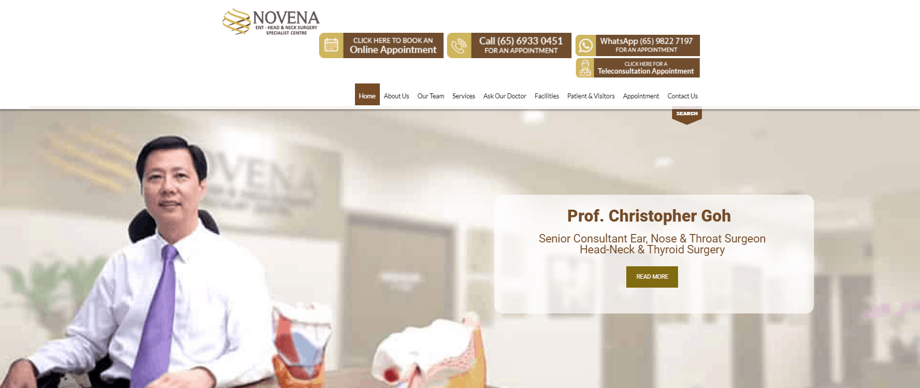 Novena ENT Homepage