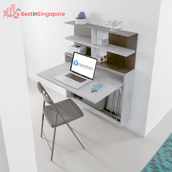 Spaceman - Ensemble mini shelves ~ wall mounted table + chairs