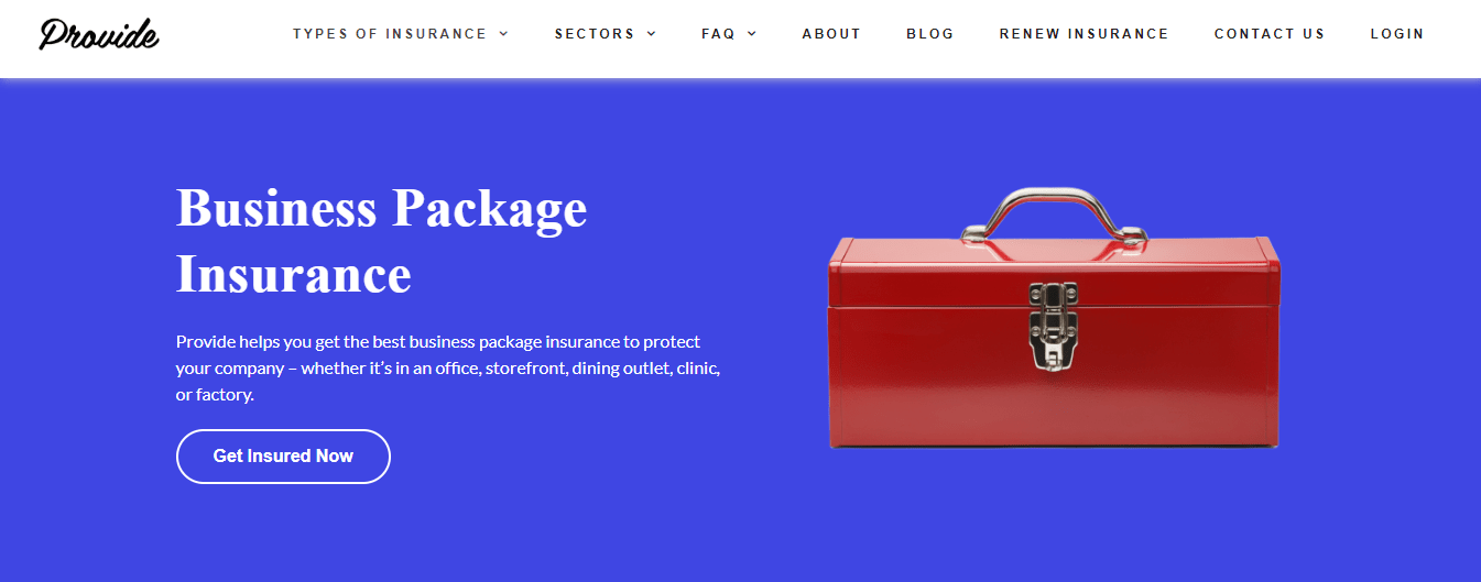 Provide Cover's Homepage