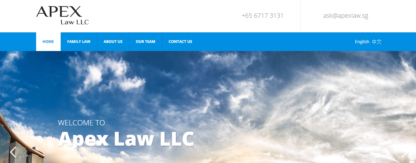 APEX Law's Homepage