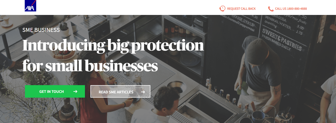 AXA's Homepage