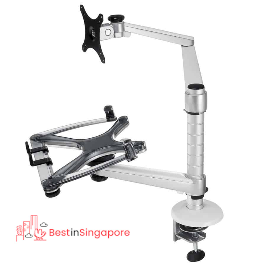 Dual Arm Mount Laptop and Monitor Stand Bracket OA-7/7X