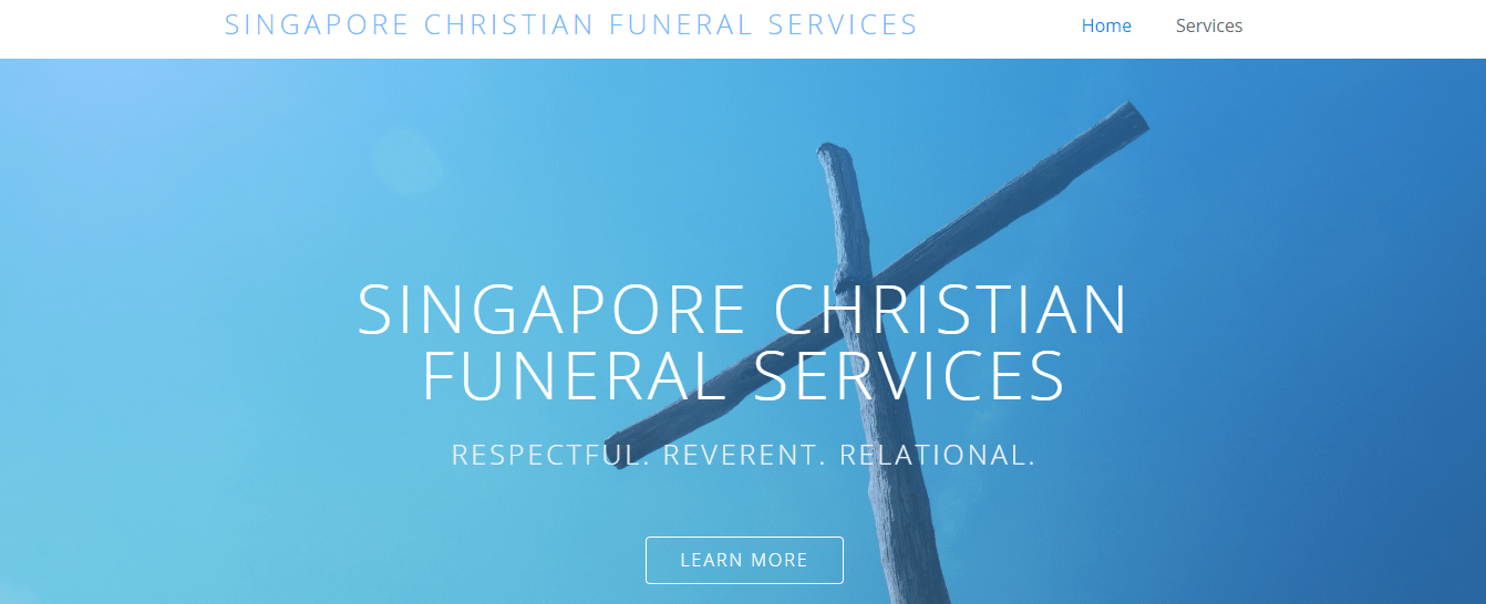 Singapore Christian Funeral Services' Homepage