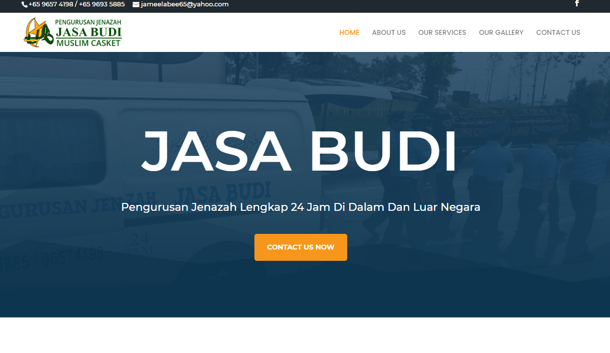 Jasa Budi Muslim Casket Services' Homepage
