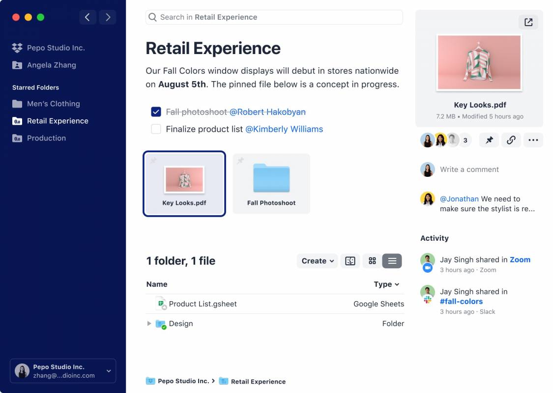 Dropbox Storage