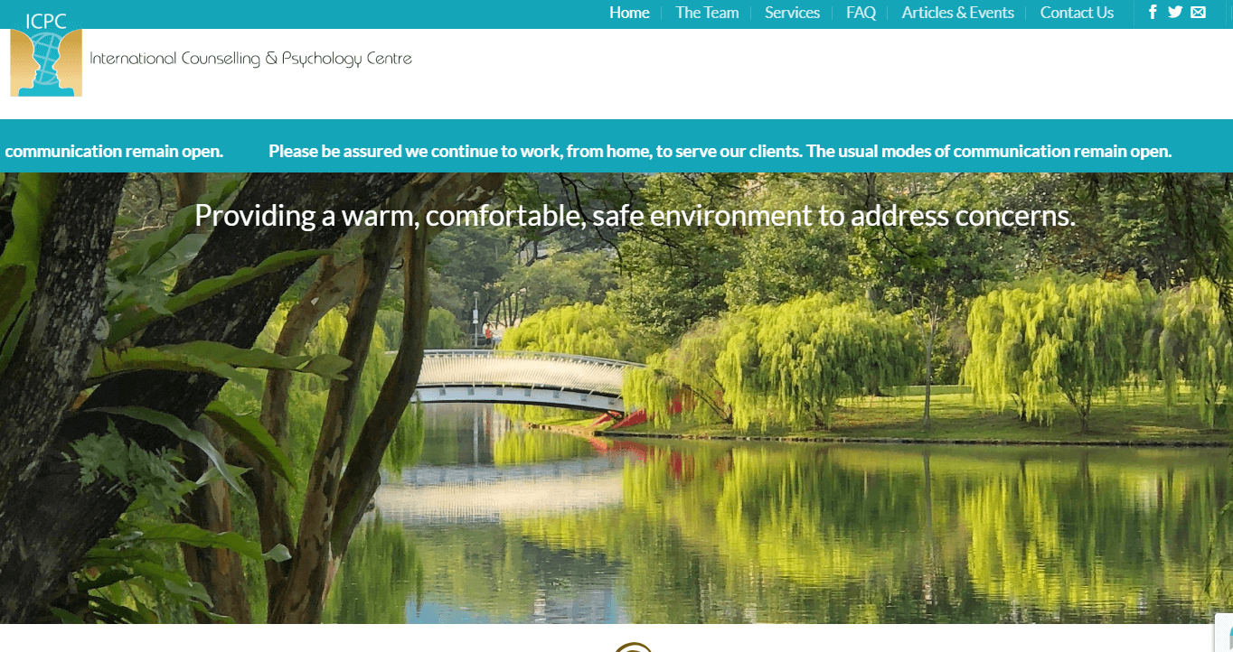 International Counselling and Psychology Centre's Homepage