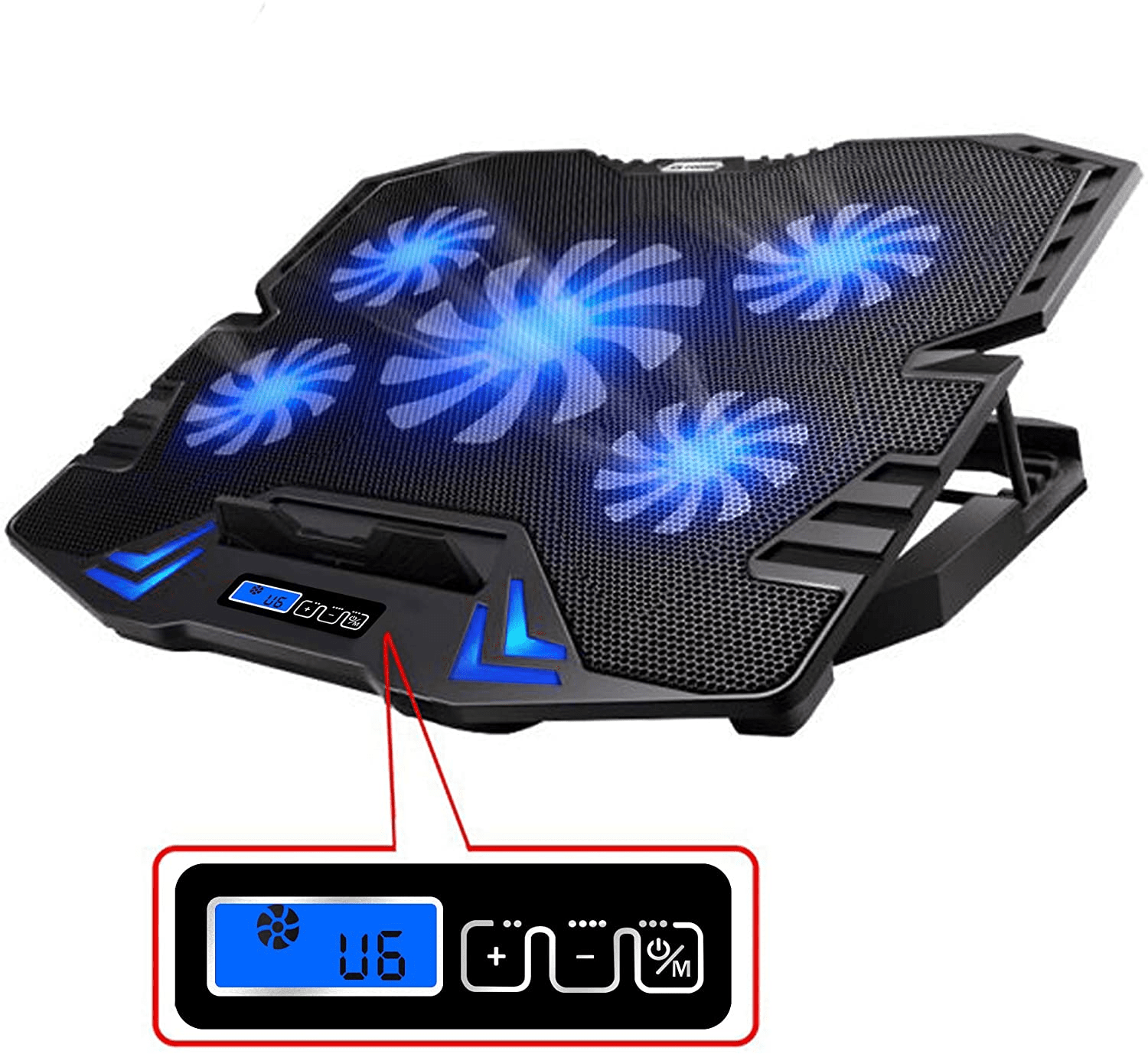 TopMate C5 12-15.6 inch Gaming Laptop Cooler Cooling Pad