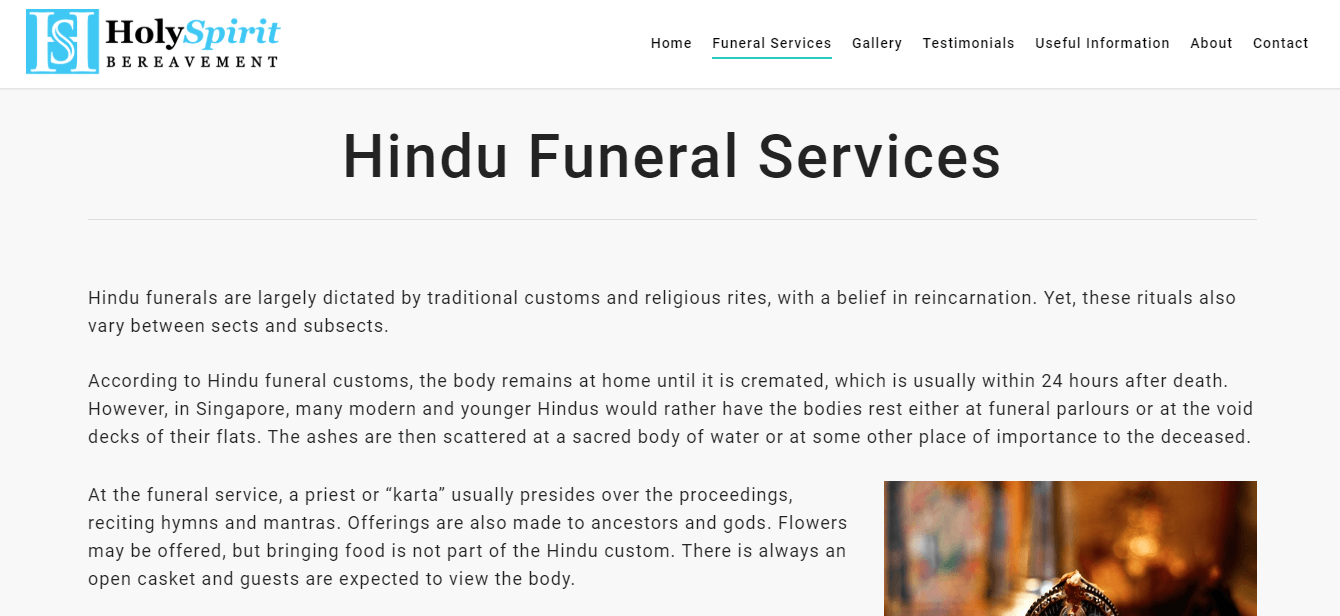 Holy Spirit Bereavement's Homepage