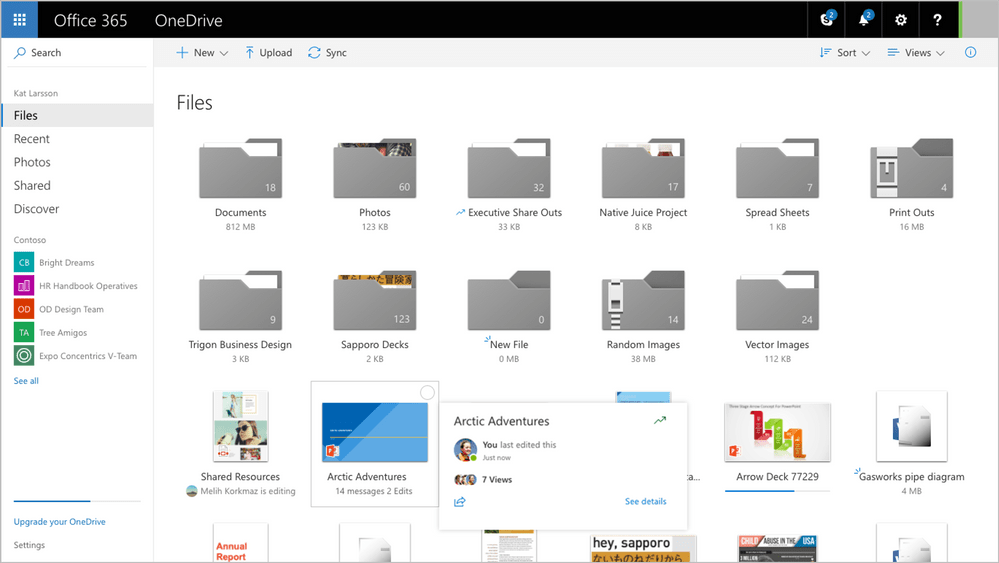 Microsoft One Drive Storage