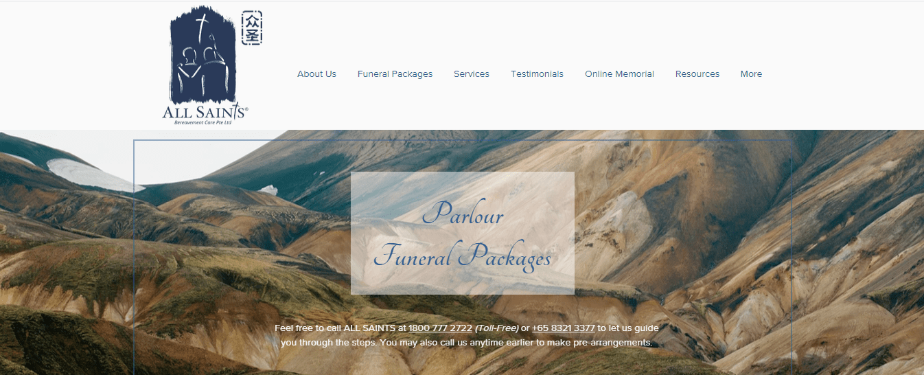 All Saints Funeral's Homepage