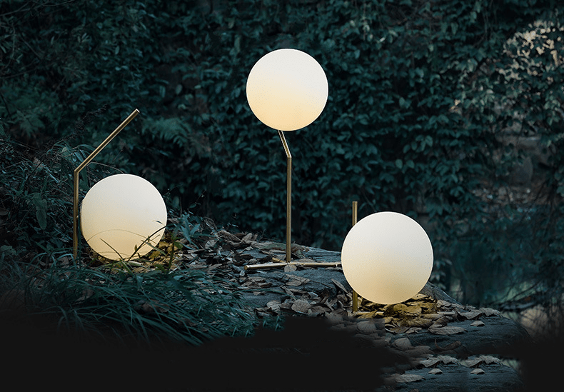 Flos-Inspired Glass Ball LED Table Lamps
