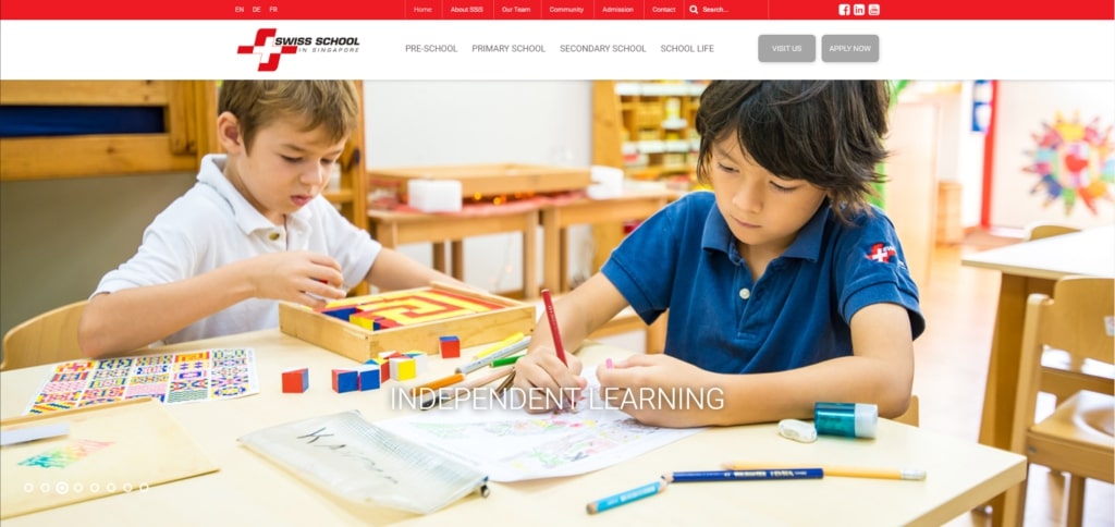 Swiss School in Singapore's Homepage