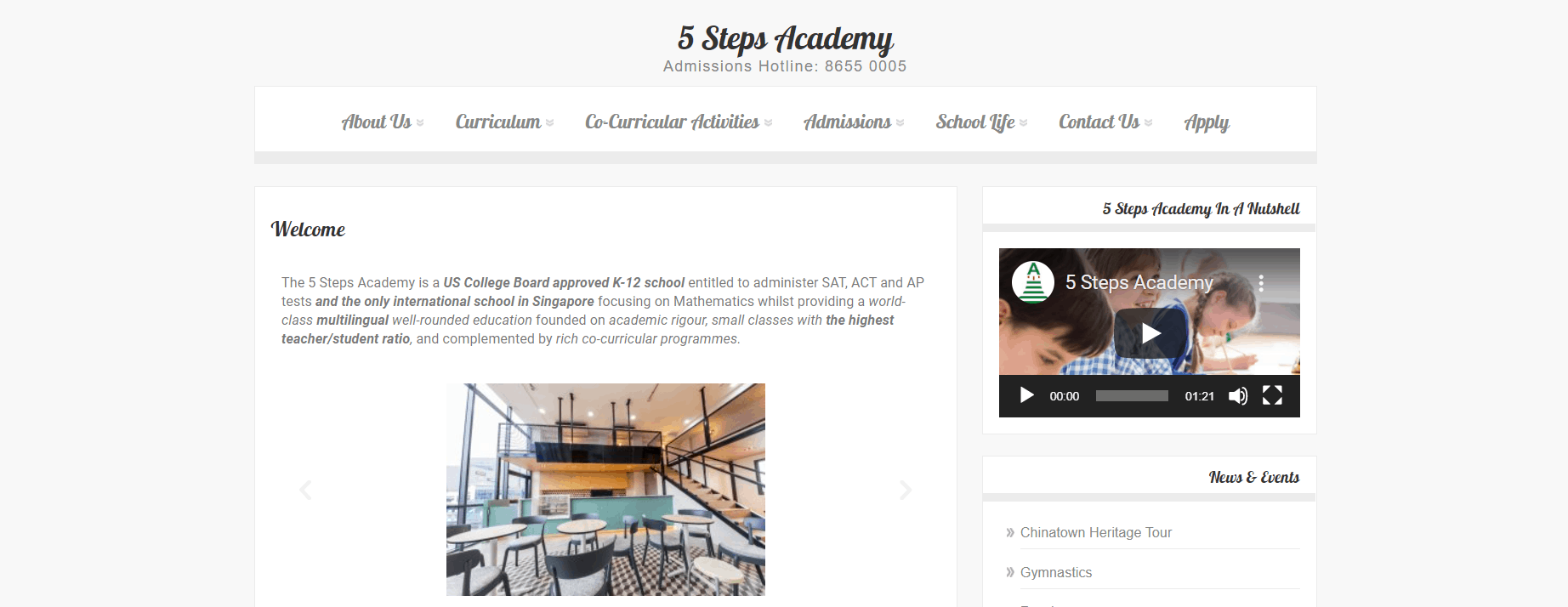 5 Steps Academy Homepage