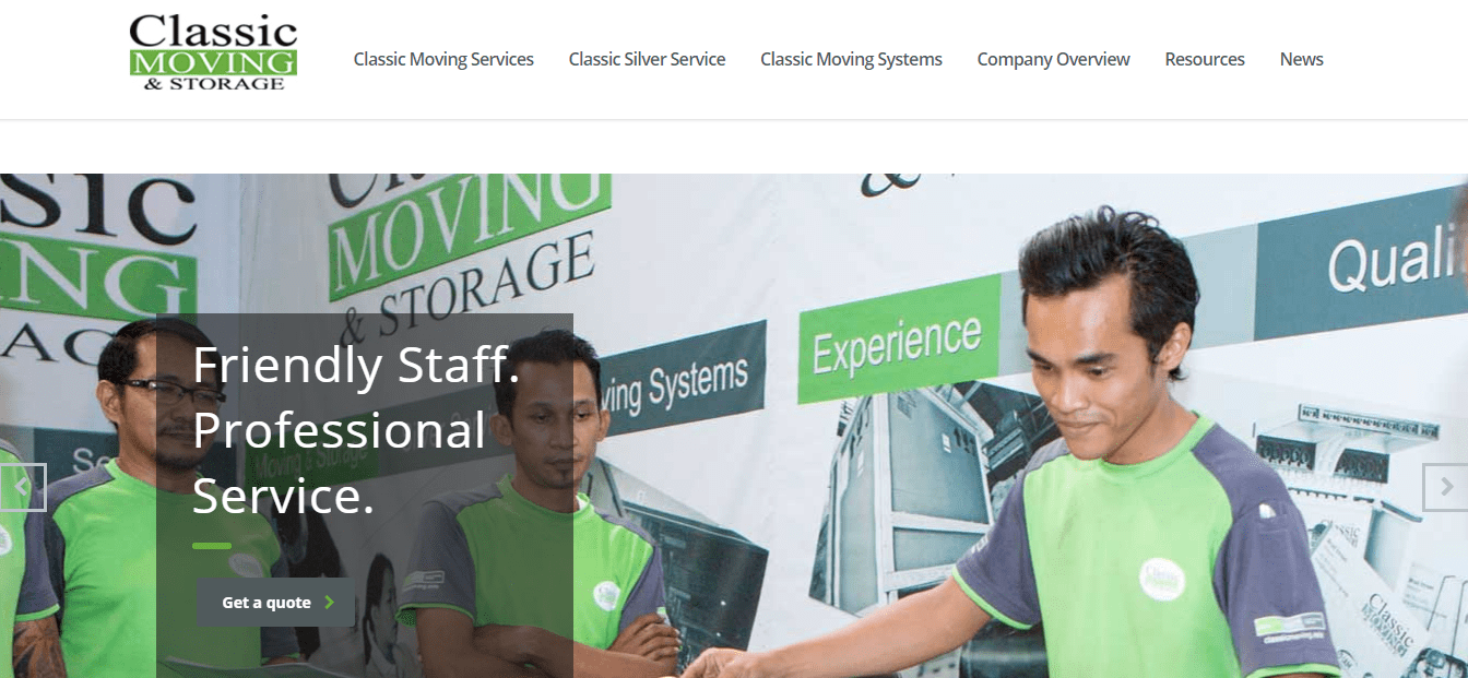 Classic Moving & Storage's Homepage