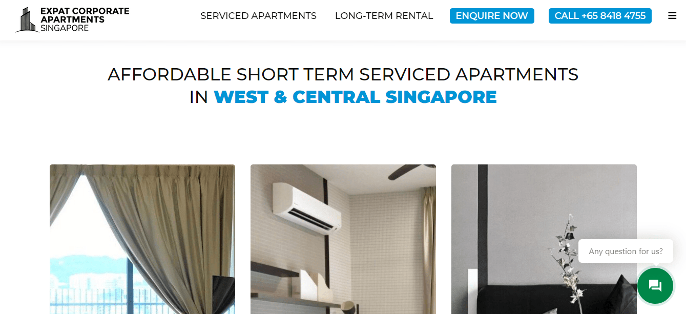 Expat Corporate Apartments Singapore's Homepage