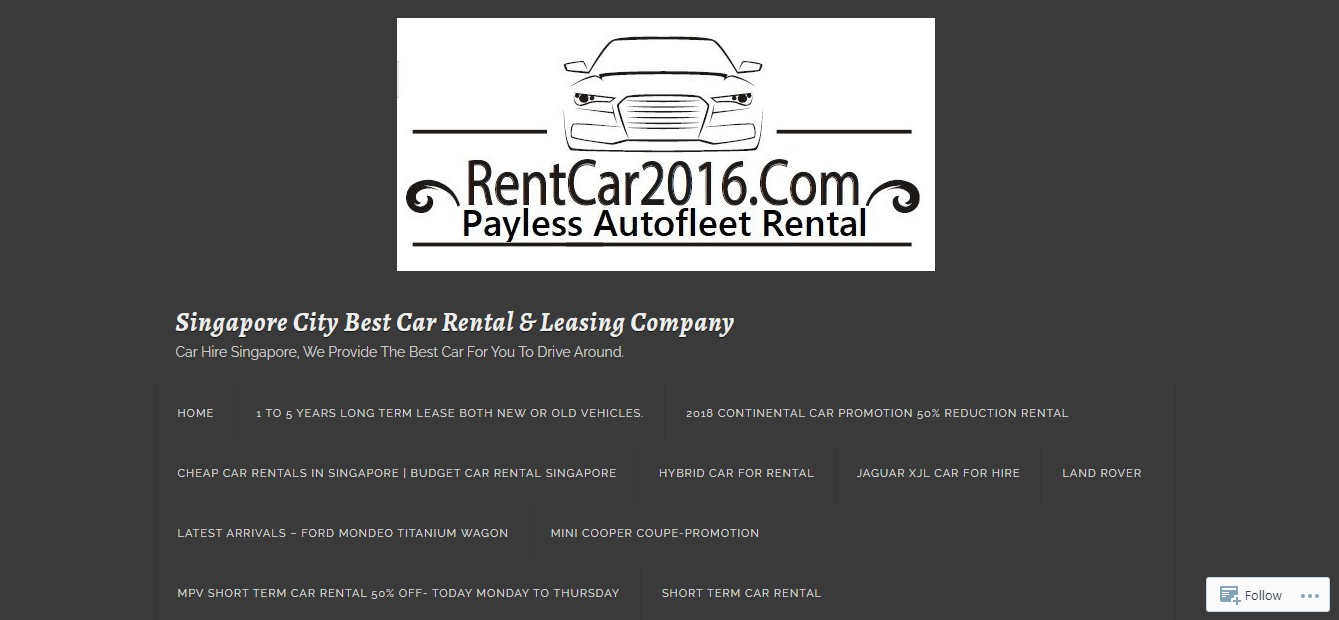 Rent Car 2016's Homepage