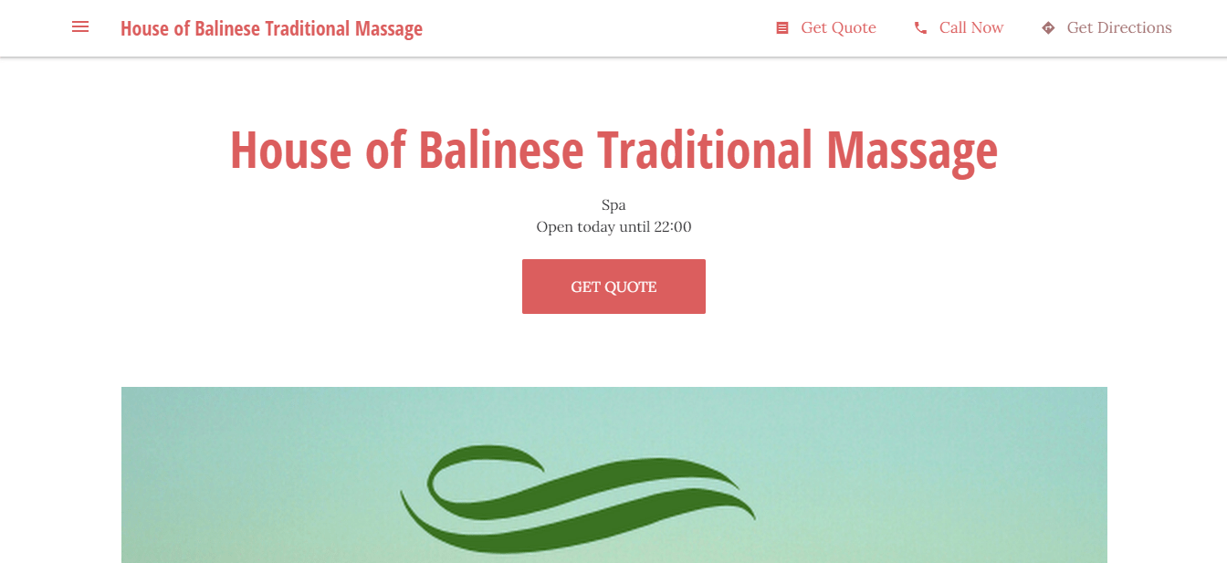 House of Balinese Traditional Massage's Homepage