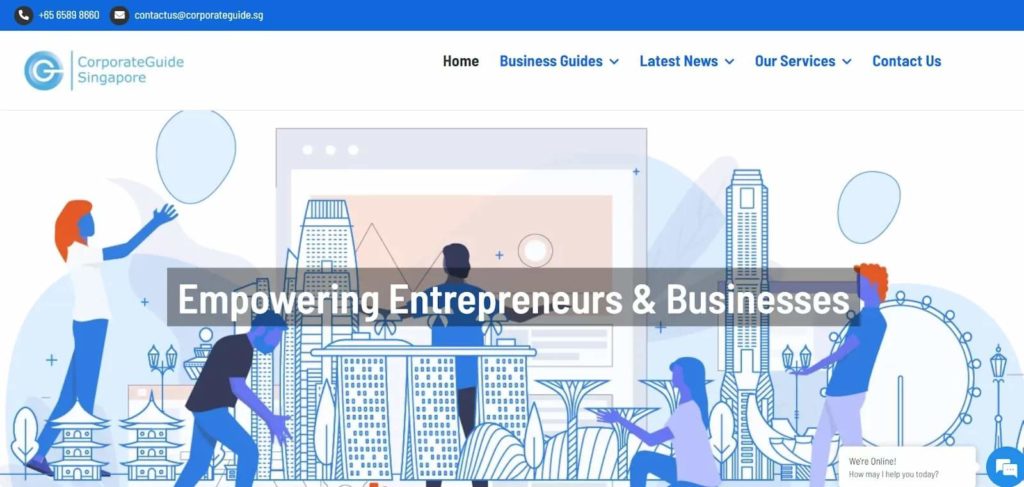 CorporateGuide Singapore's Homepage