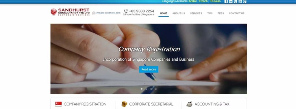 Sandhurst Consultancy's Homepage
