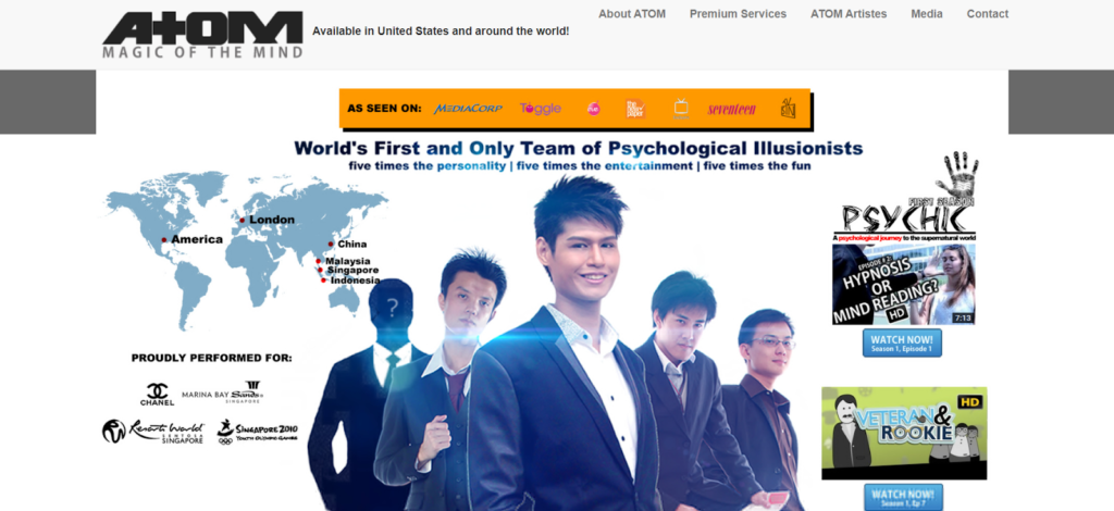 Atom Magic of Mind' Homepage
