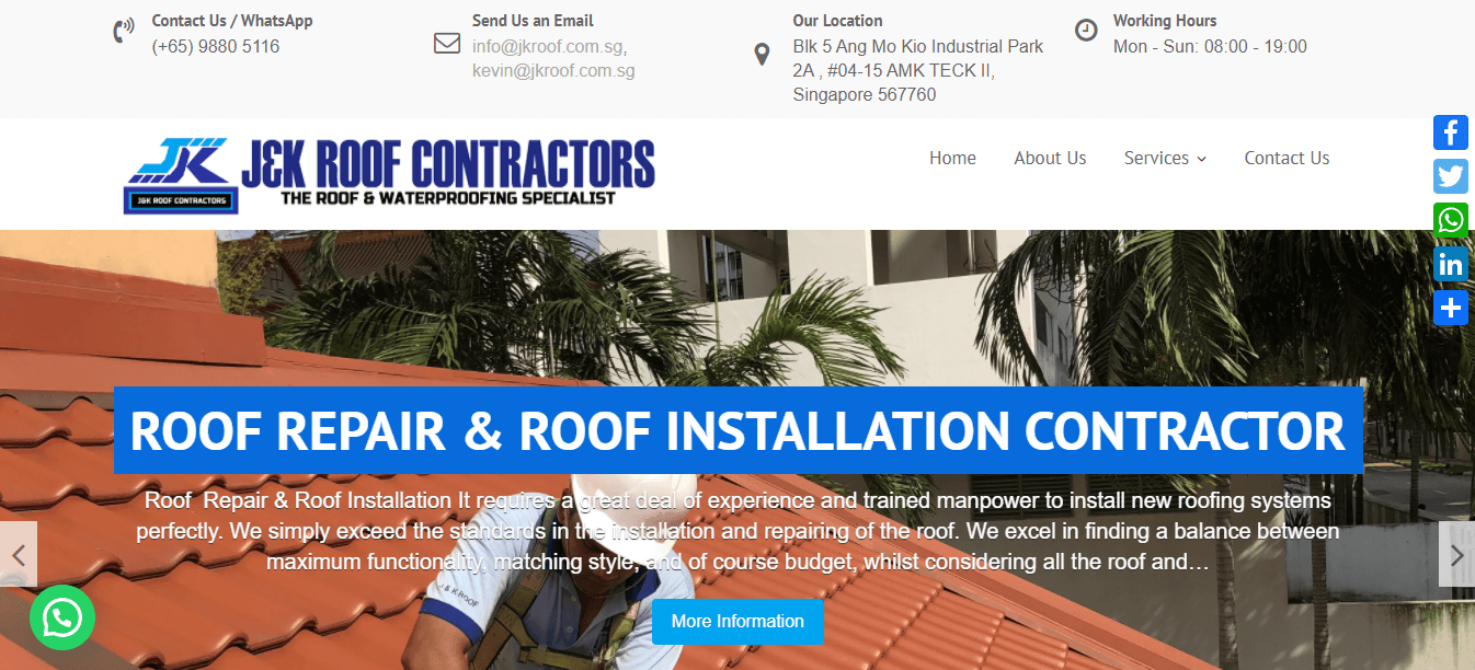 J&K ROOF CONTRACTORS' Homepage