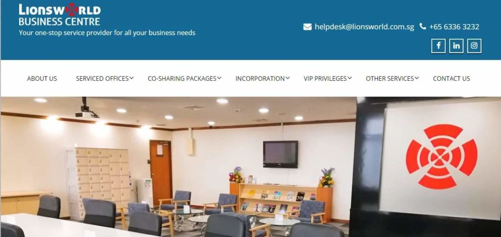 Lionsworld Business Centre's Homepage