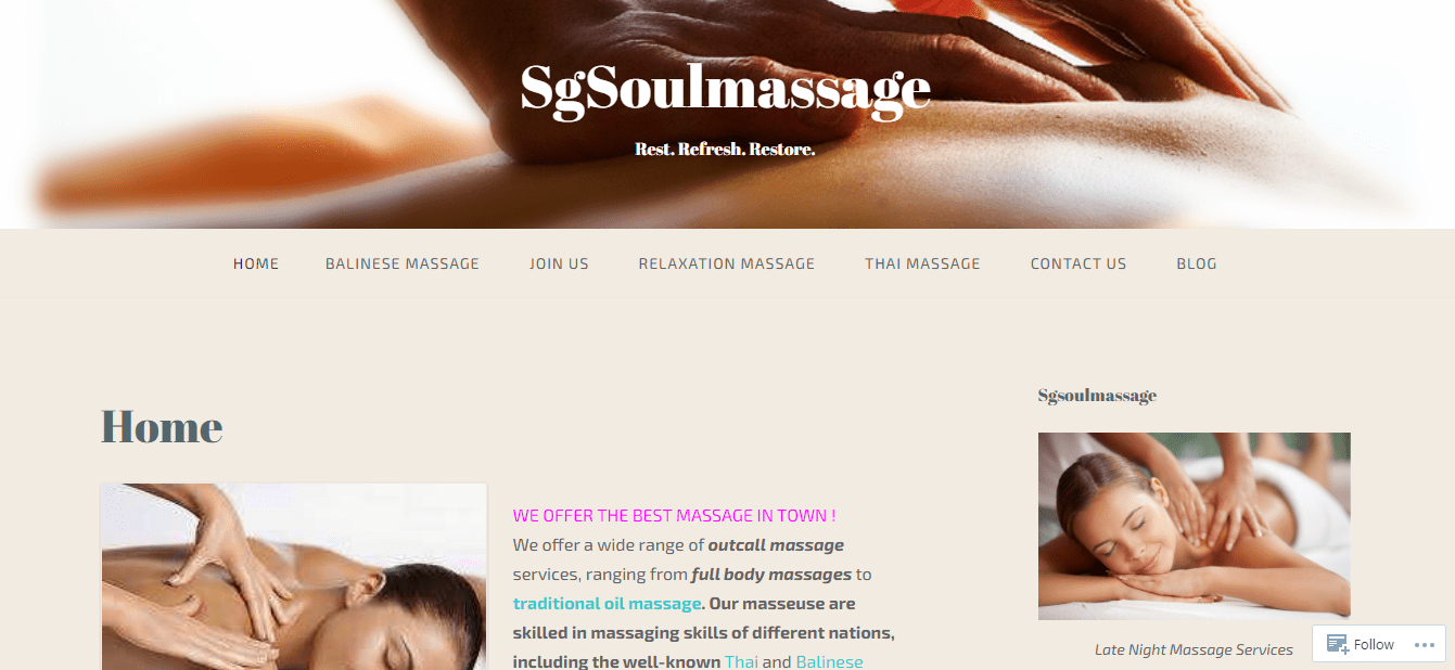 Soul Massage's Homepage