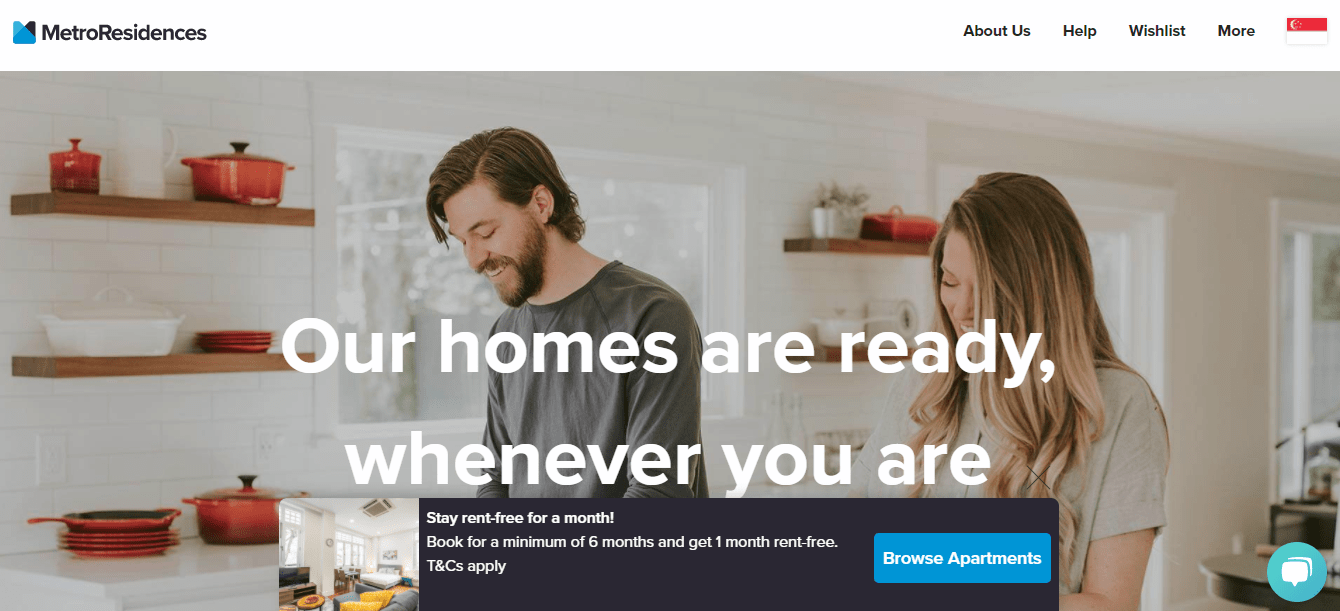 Metro Residences' Homepage