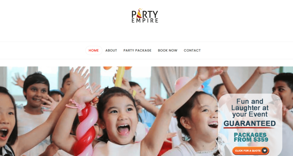 Party Empire's Homepage