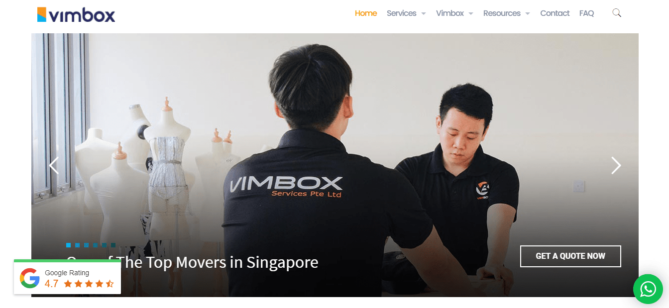 Vibox Movers' Homepage