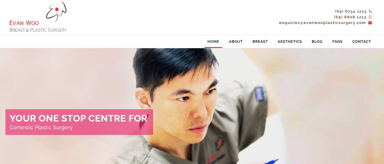 Evan Woo Breast & Plastic Surgery's Homepage