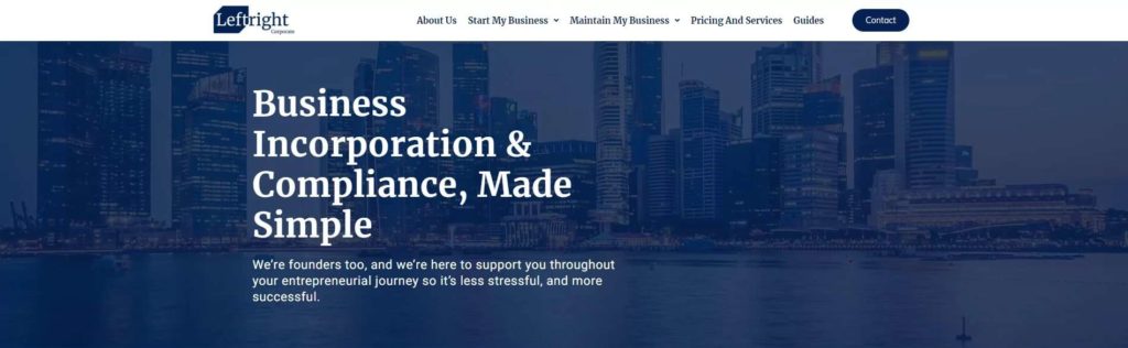 Leftright Corporate's Homepage