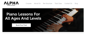 Alpha Piano Studio Homepage