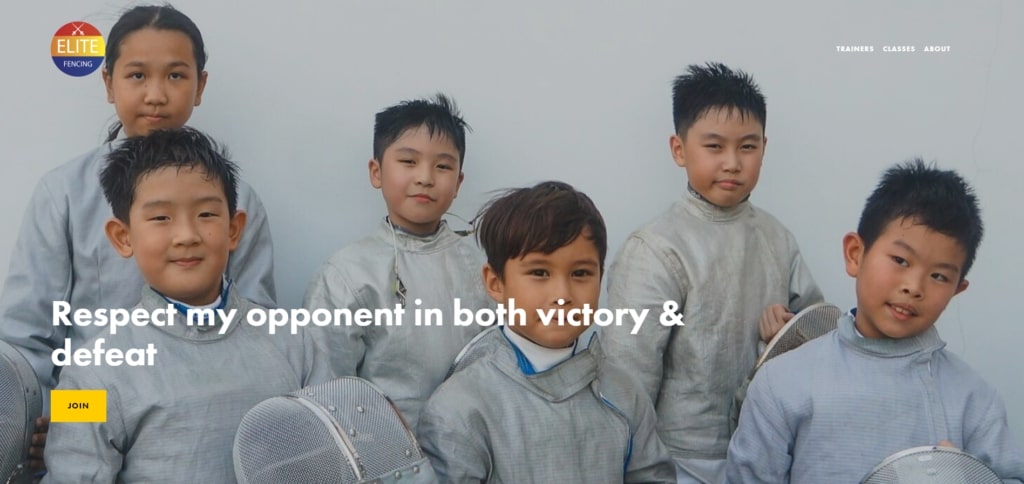 Elite Fencing' Homepage